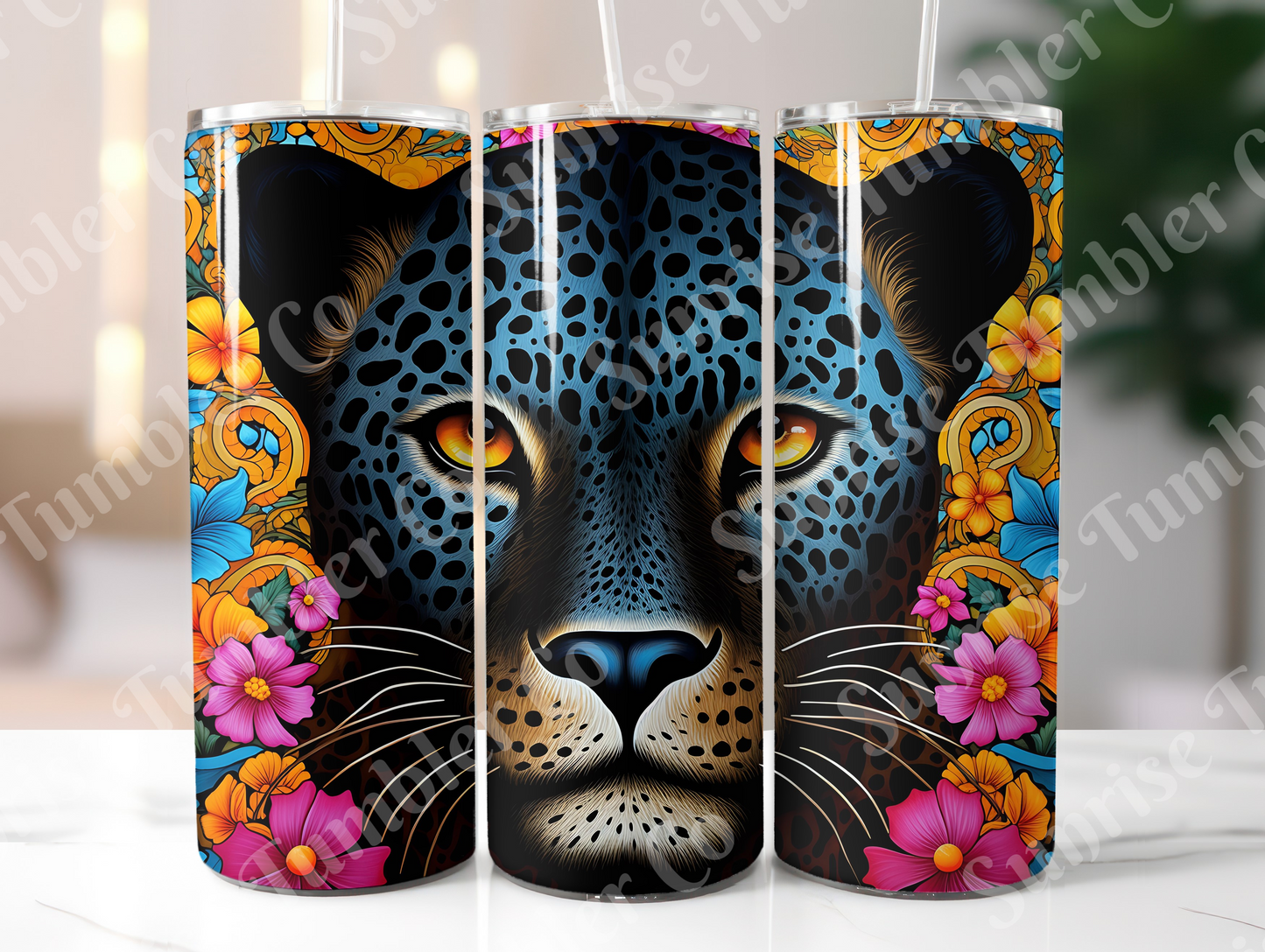 Snow Leopard Variety Part 1 - 20oz and 30oz Tumblers (Glow In The Dark Green And Blue Available)