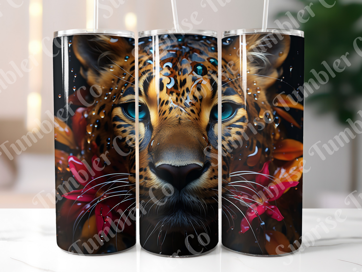 Snow Leopard Variety Part 1 - 20oz and 30oz Tumblers (Glow In The Dark Green And Blue Available)