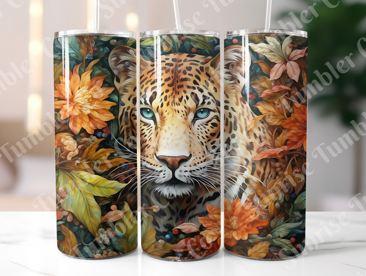 Snow Leopard Variety Part 1 - 20oz and 30oz Tumblers (Glow In The Dark Green And Blue Available)