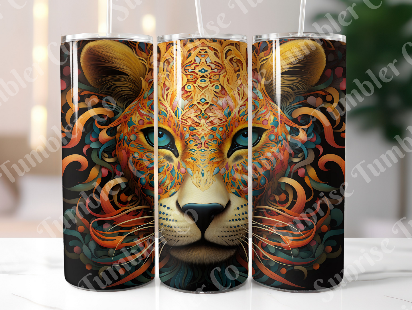 Snow Leopard Variety Part 2 - 20oz and 30oz Tumblers (Glow In The Dark Green And Blue Available)