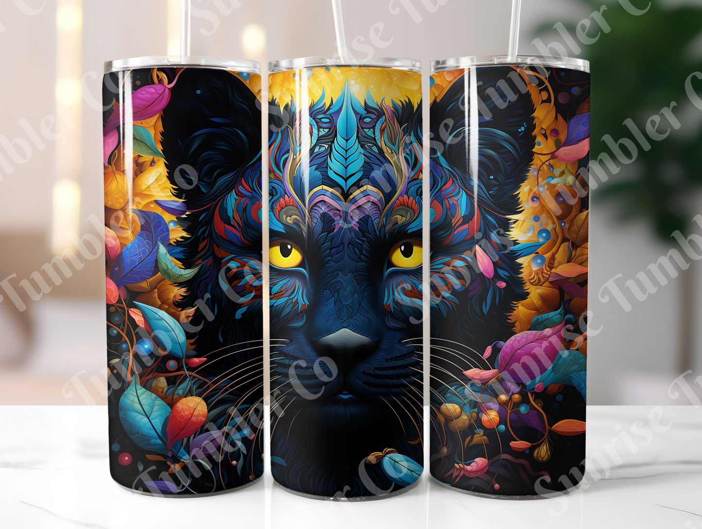 Snow Leopard Variety Part 2 - 20oz and 30oz Tumblers (Glow In The Dark Green And Blue Available)