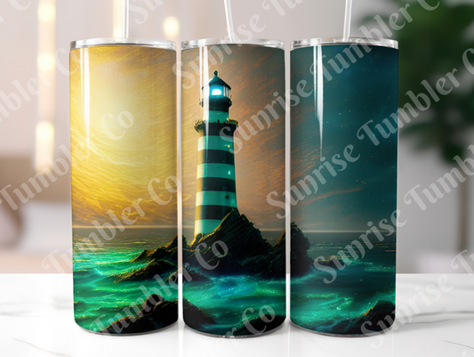 Lighthouse Variety Part 2 - 20oz and 30oz Tumblers (Glow In The Dark Green And Blue Available)