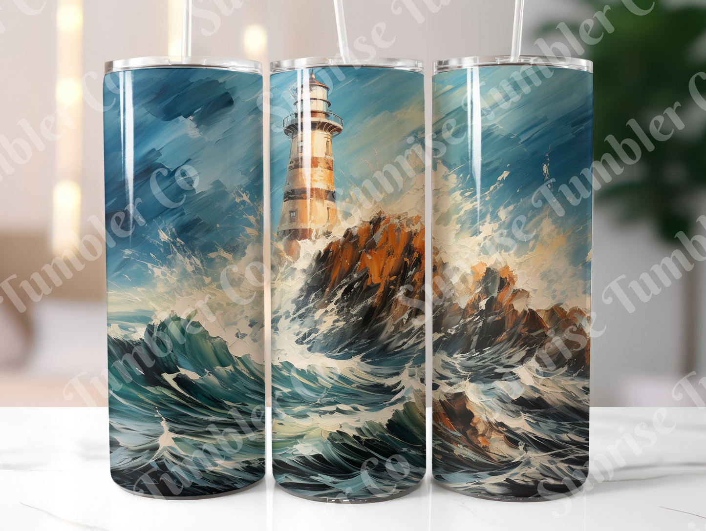 Lighthouse Variety Part 2 - 20oz and 30oz Tumblers (Glow In The Dark Green And Blue Available)