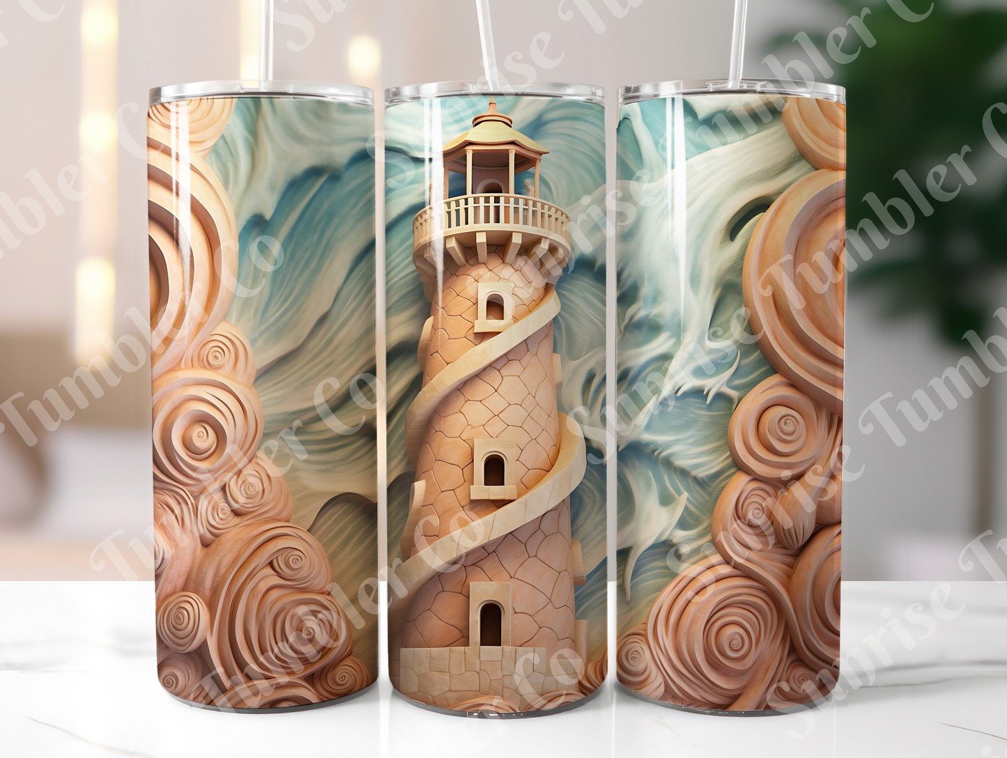 Lighthouse Variety Part 2 - 20oz and 30oz Tumblers (Glow In The Dark Green And Blue Available)
