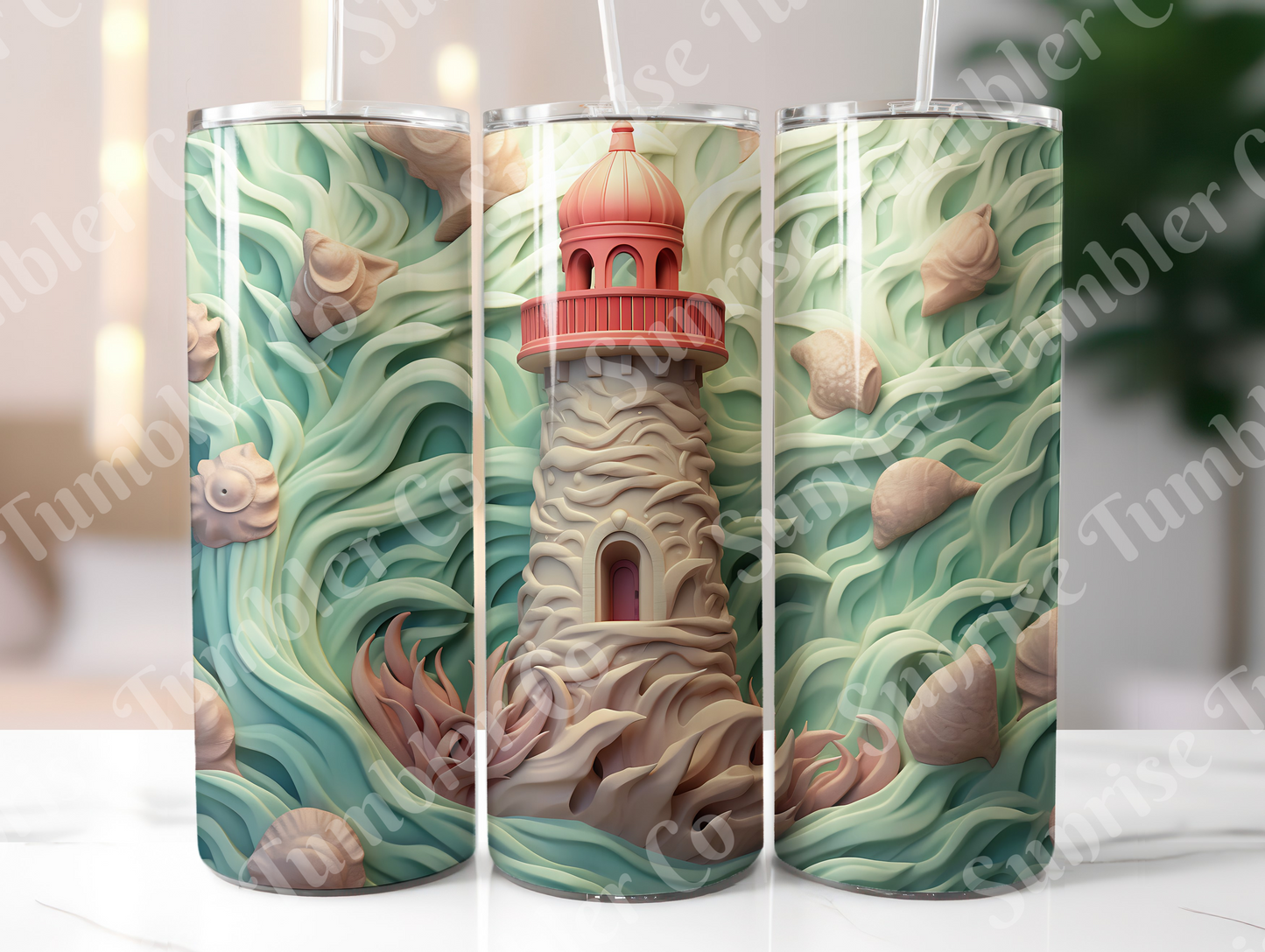 Lighthouse Variety Part 2 - 20oz and 30oz Tumblers (Glow In The Dark Green And Blue Available)