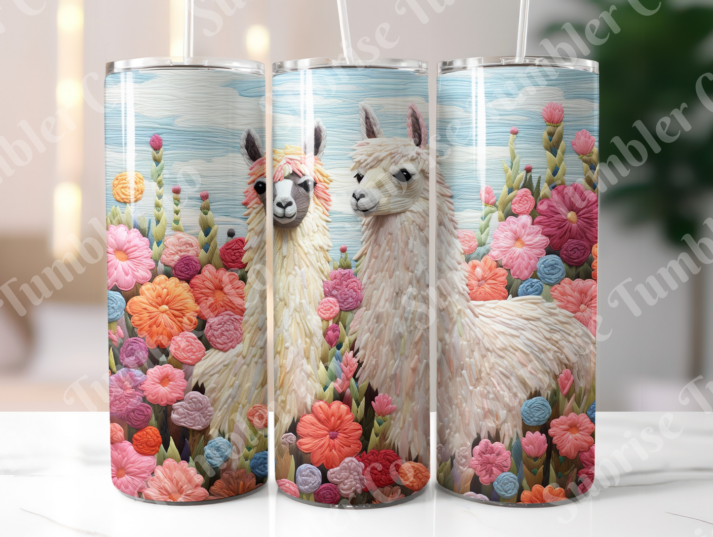 Llama Variety - 20oz and 30oz Tumblers (Glow In The Dark Green And Blue Available)