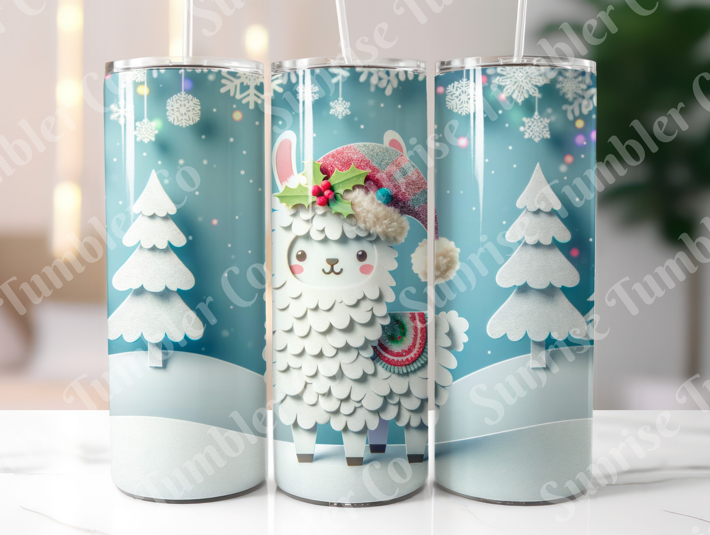 Llama Variety - 20oz and 30oz Tumblers (Glow In The Dark Green And Blue Available)