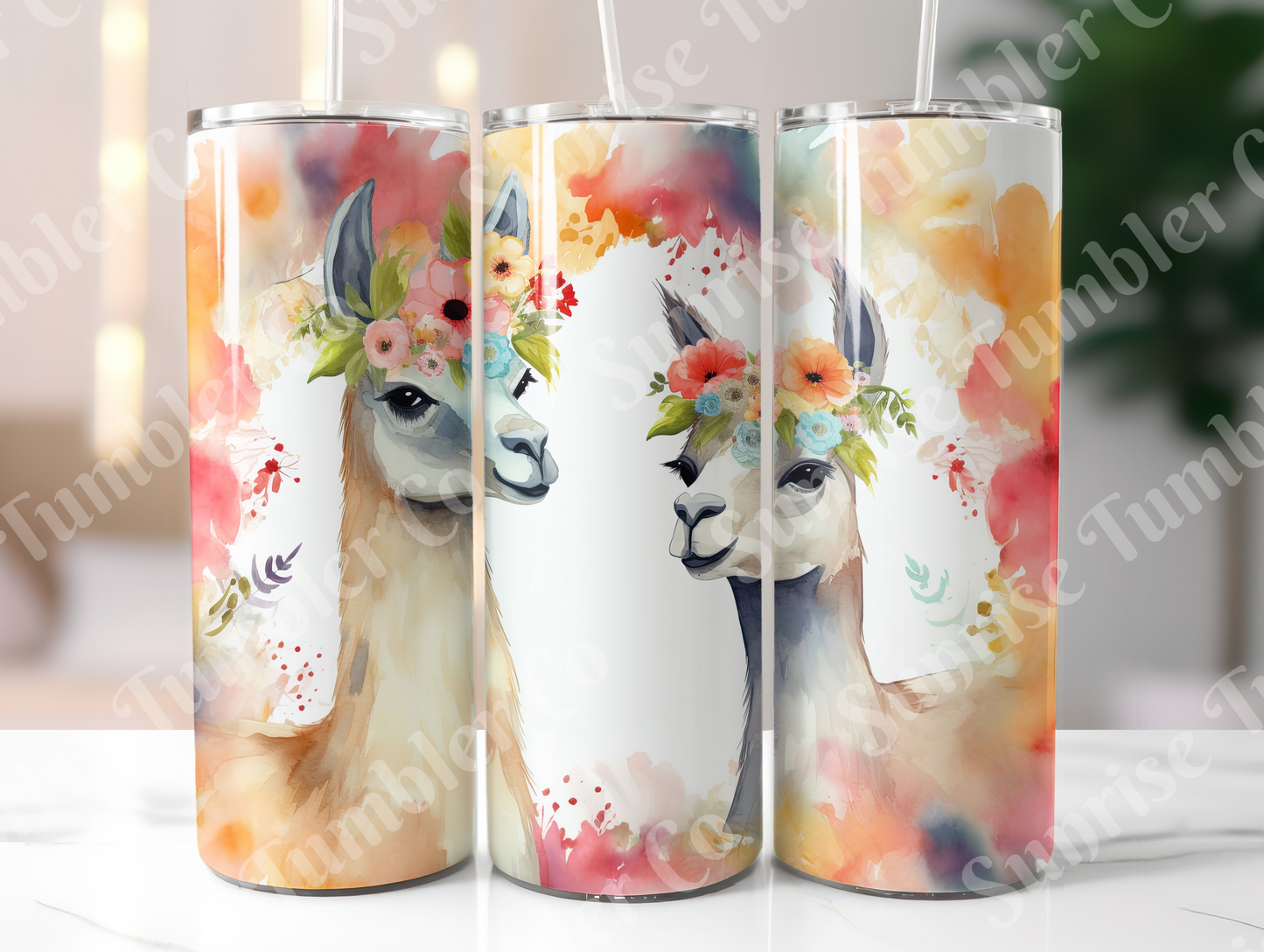 Llama Variety - 20oz and 30oz Tumblers (Glow In The Dark Green And Blue Available)