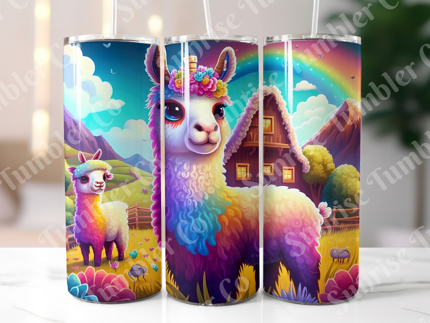 Llama Variety - 20oz and 30oz Tumblers (Glow In The Dark Green And Blue Available)
