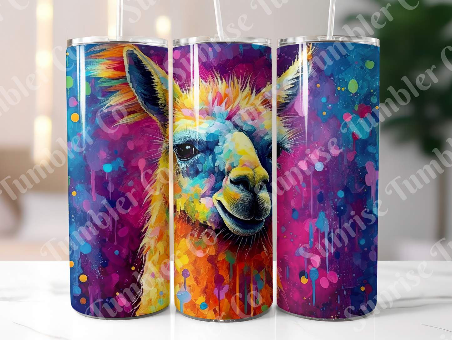 Llama Variety - 20oz and 30oz Tumblers (Glow In The Dark Green And Blue Available)