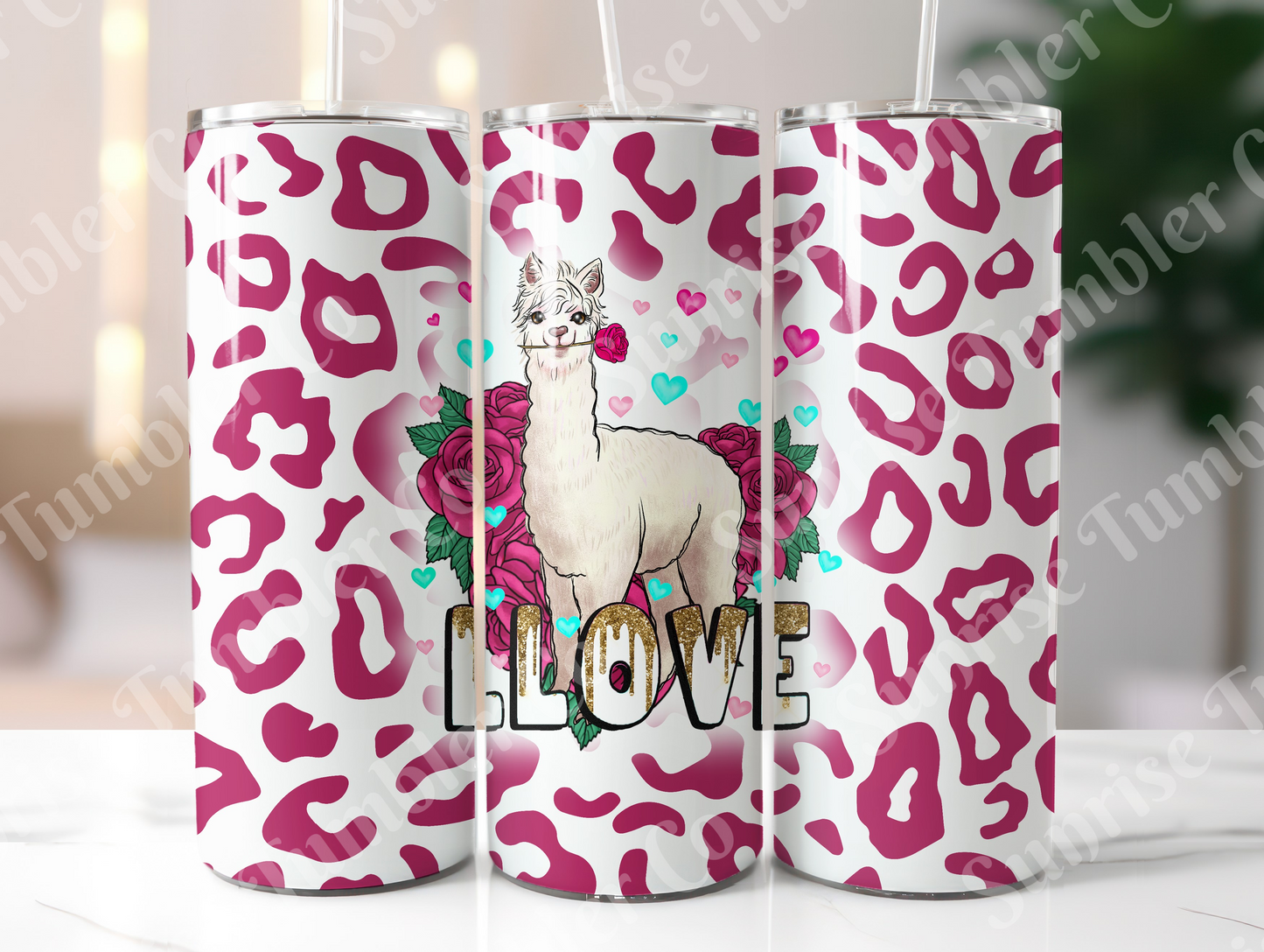 Llama Variety - 20oz and 30oz Tumblers (Glow In The Dark Green And Blue Available)