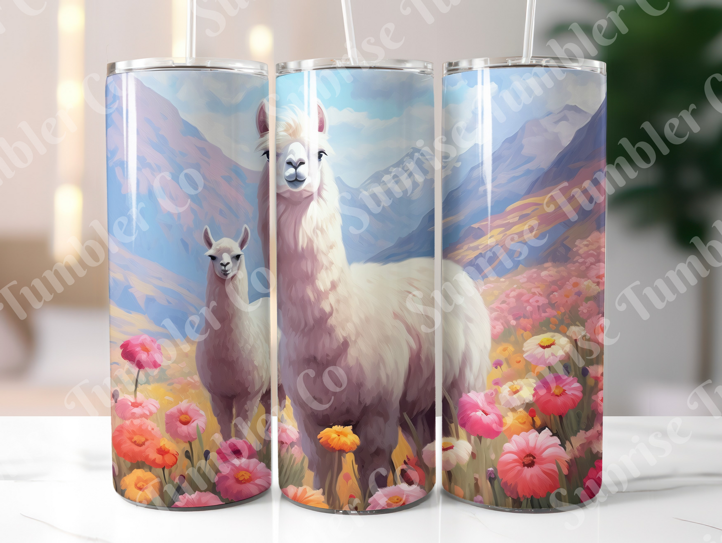 Llama Variety - 20oz and 30oz Tumblers (Glow In The Dark Green And Blue Available)