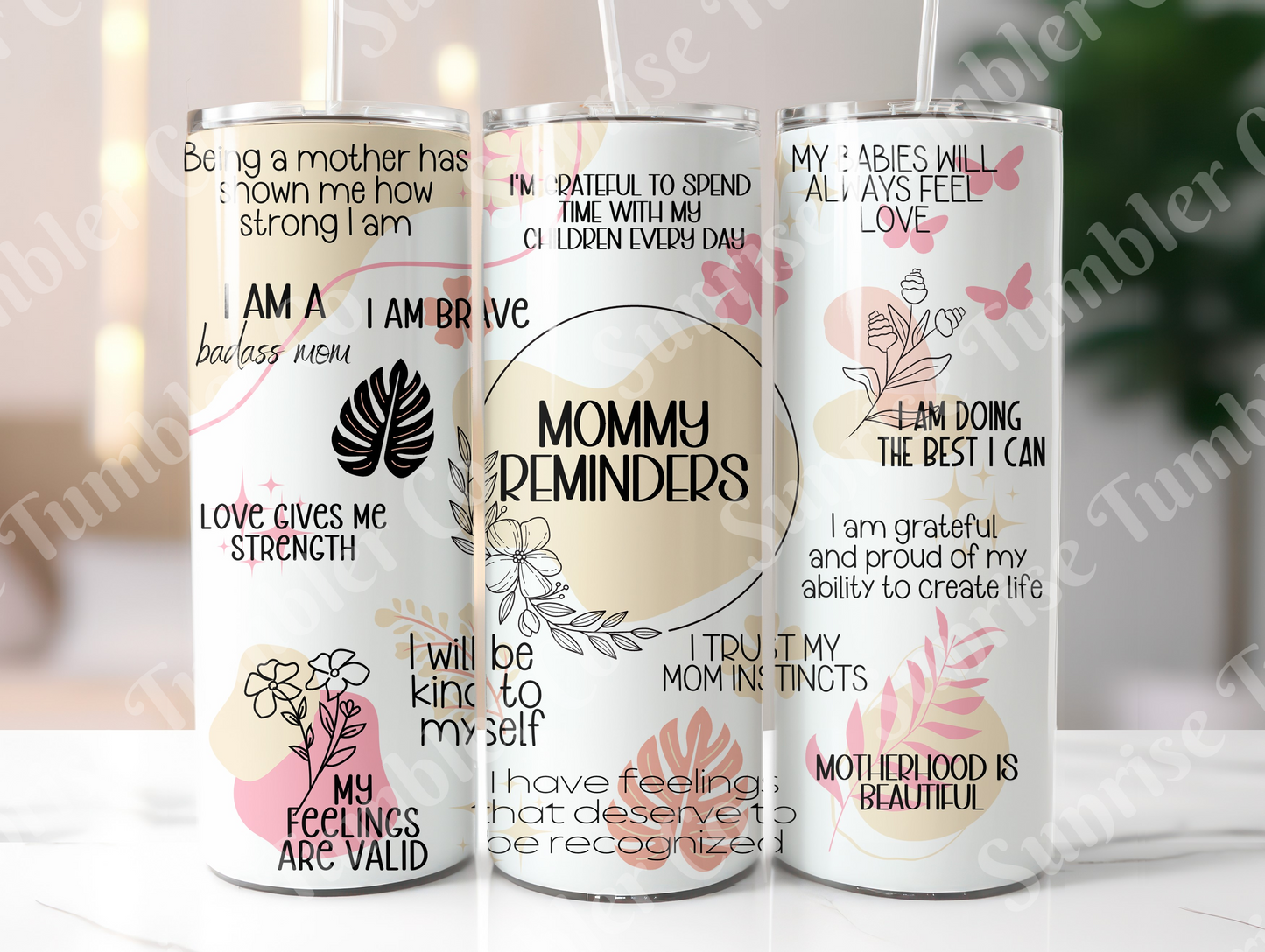 Positive and Inspirational Sayings Variety Part 3 - 20 oz and 30 oz Tumblers (Glow In The Dark Options Available)