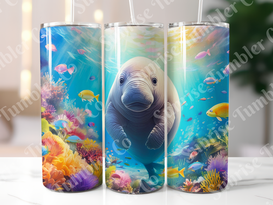 Manatee Variety - 20oz and 30oz Tumblers (Glow In The Dark Green And Blue Available)