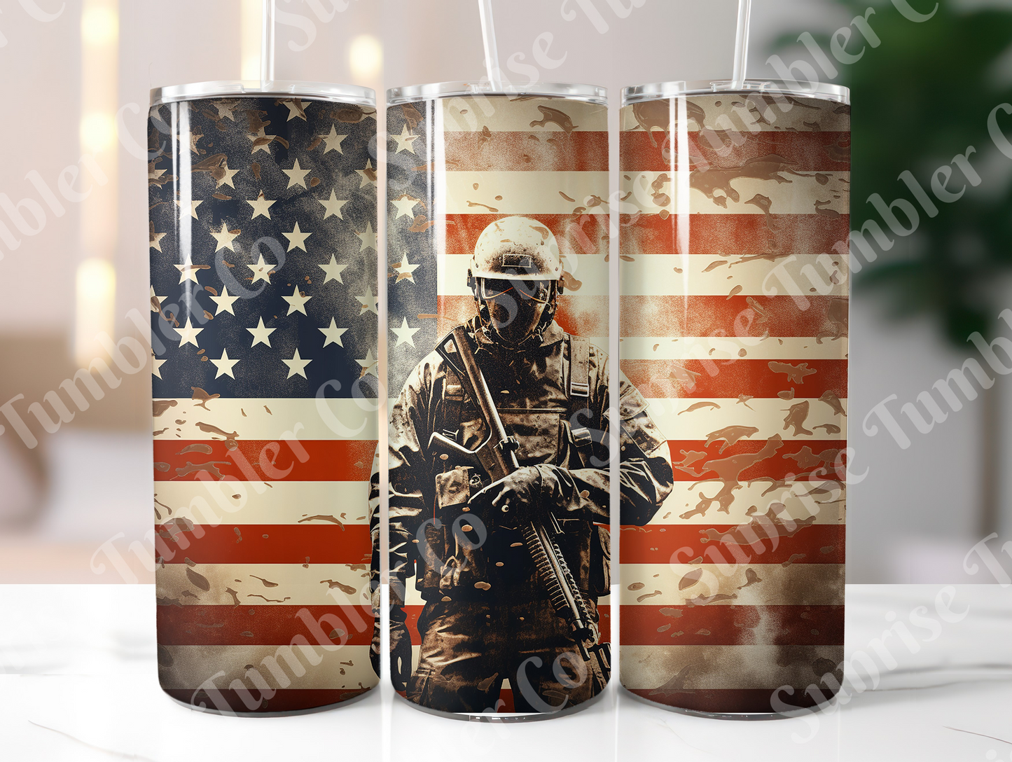 Military, Veteran & First Responders Variety Part 1 - 20oz and 30oz Tumblers (Glow In The Dark Green And Blue Available)