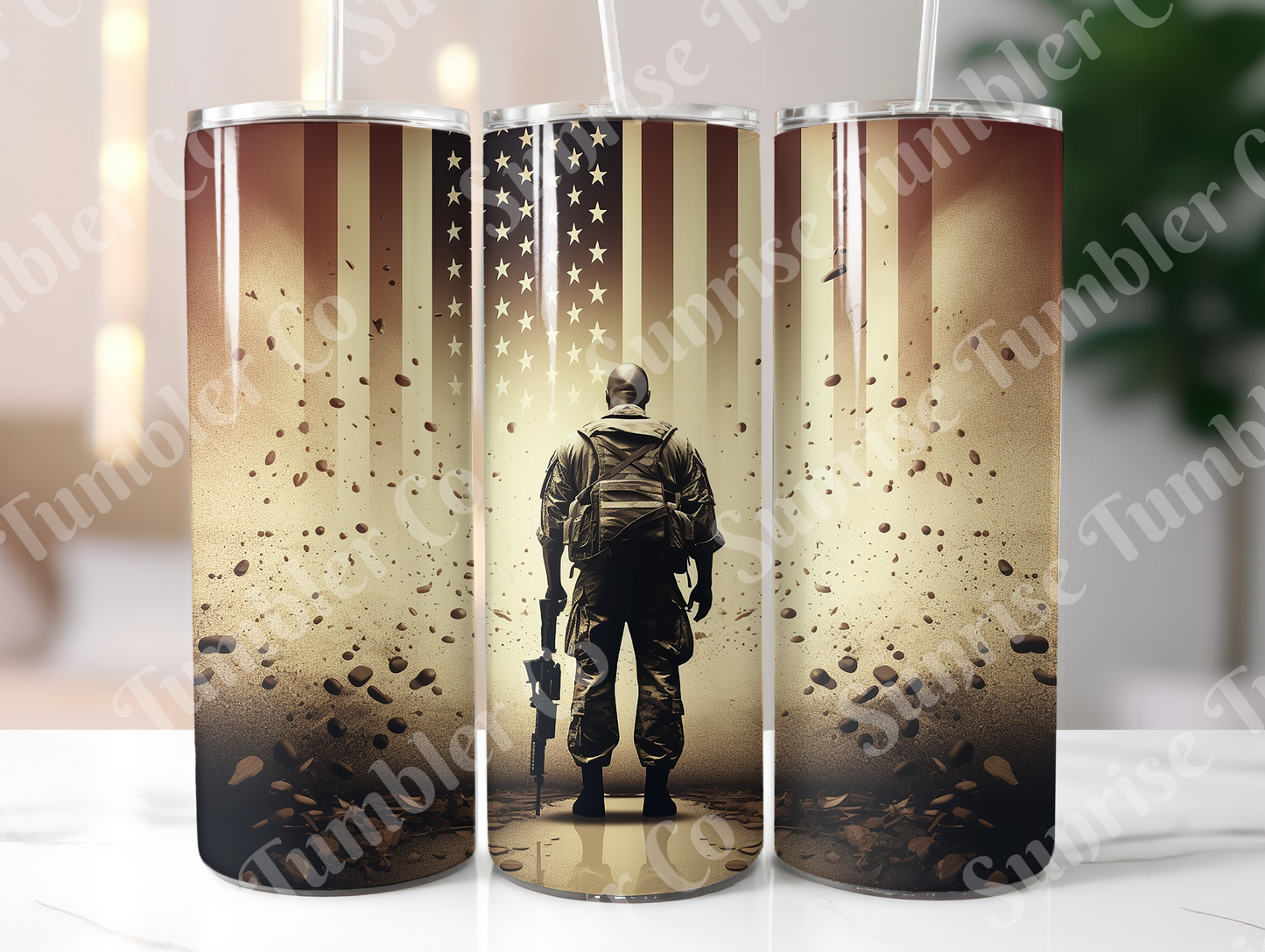 Military, Veteran & First Responders Variety Part 1 - 20oz and 30oz Tumblers (Glow In The Dark Green And Blue Available)
