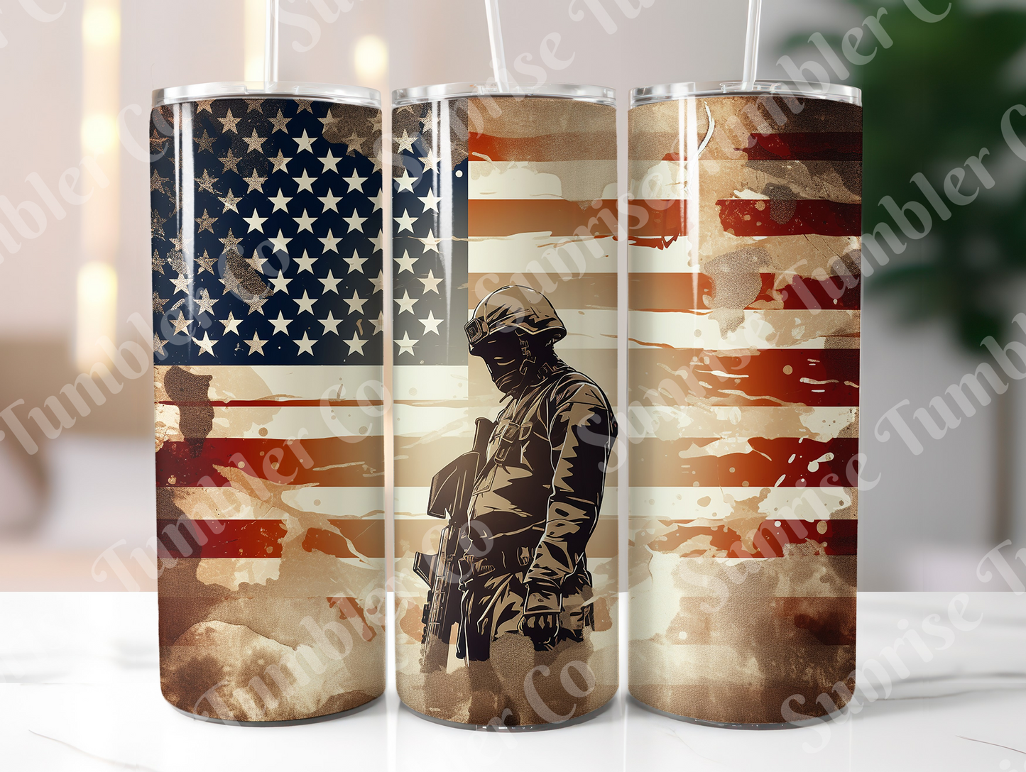 Military, Veteran & First Responders Variety Part 1 - 20oz and 30oz Tumblers (Glow In The Dark Green And Blue Available)