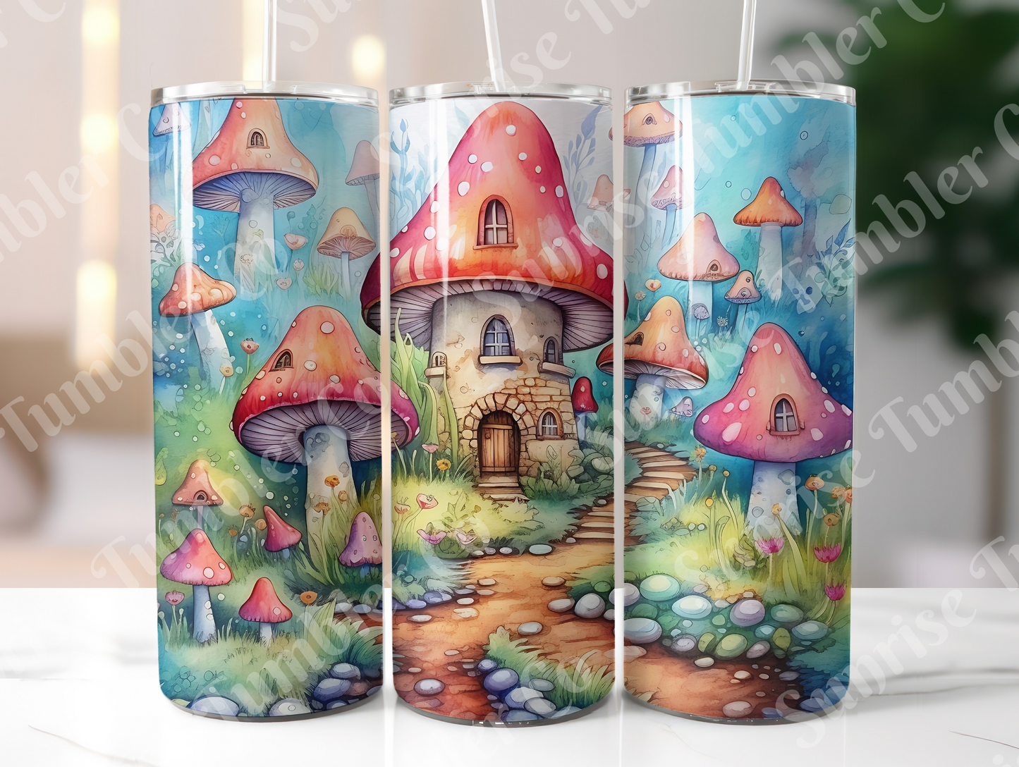 Mushroom Variety Part 1 - 20oz and 30oz Tumblers (Glow In The Dark Green And Blue Available)
