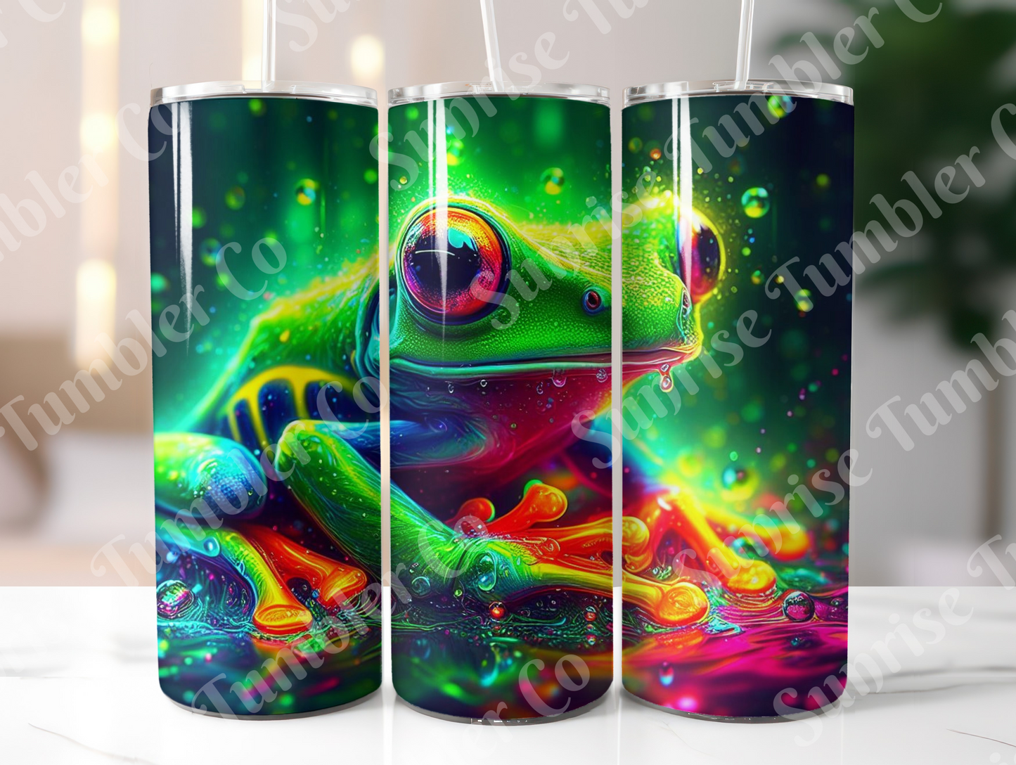Frog Variety Part 2 - 20oz and 30oz Tumblers (Glow In The Dark Green And Blue Available)