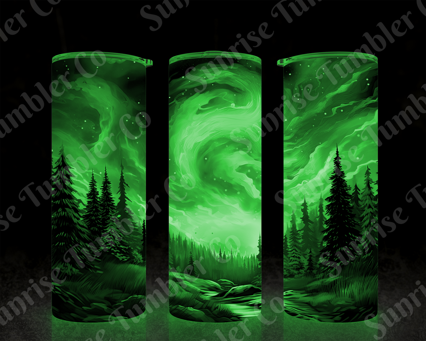 Galaxy and Northern Lights Variety - 20 oz and 30 oz Tumblers (Glow In The Dark Option Available)