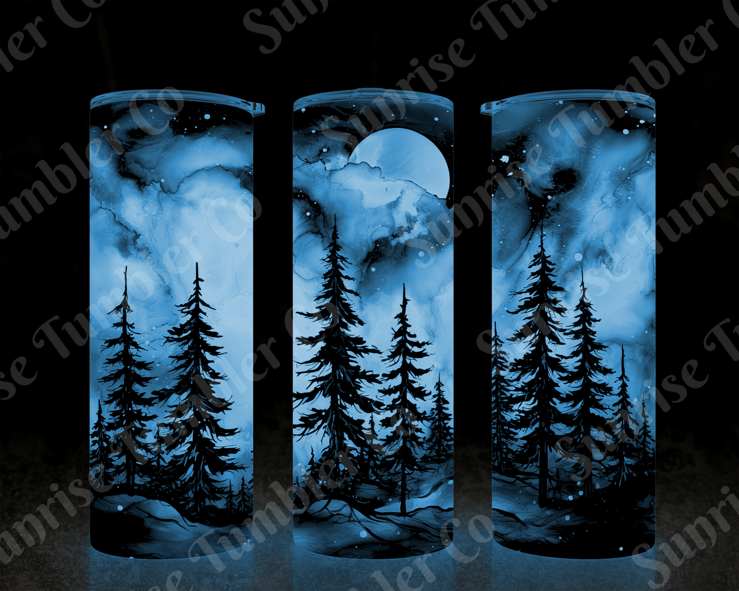 Galaxy and Northern Lights Variety - 20 oz and 30 oz Tumblers (Glow In The Dark Option Available)