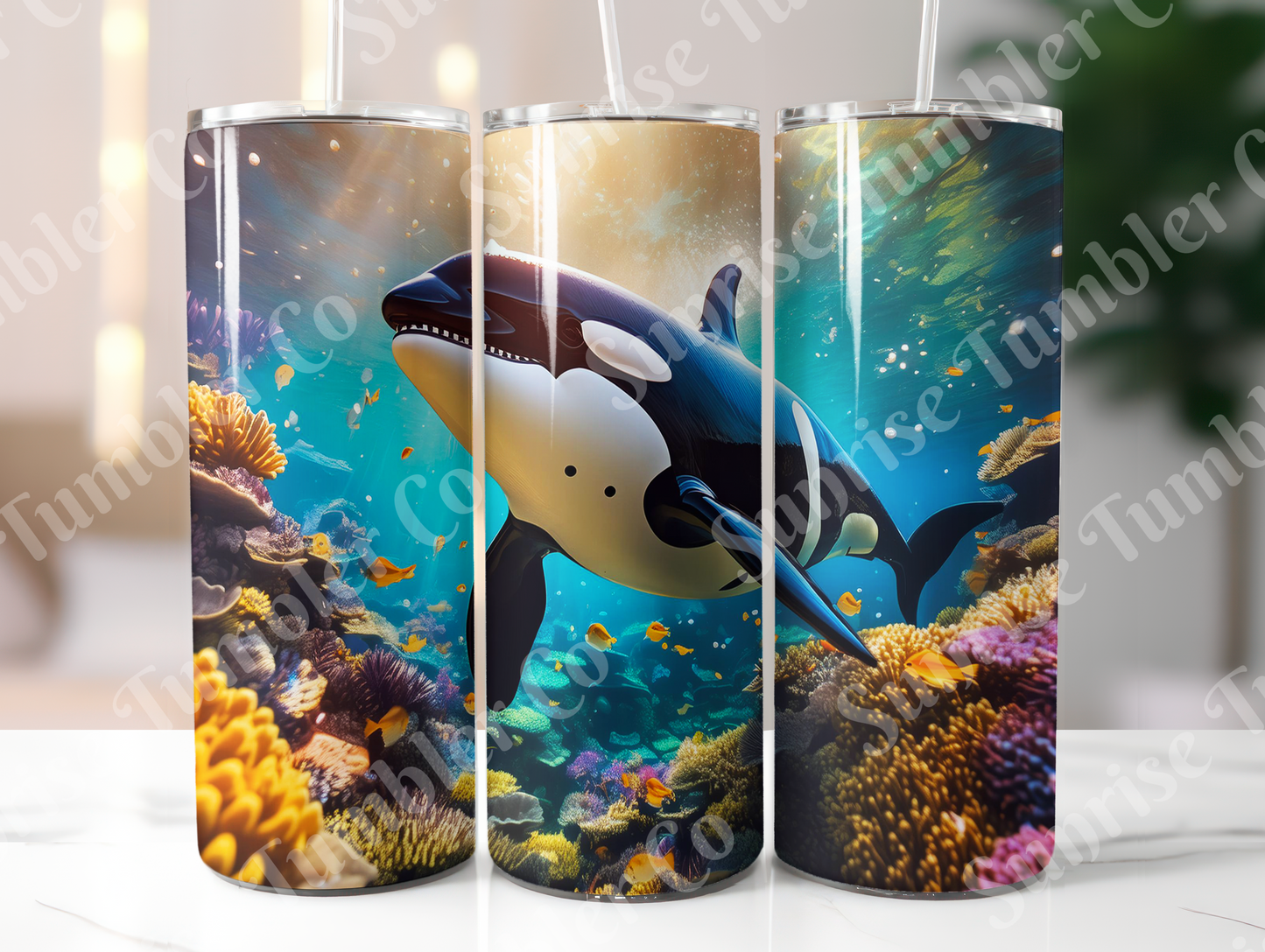 Orca Variety - 20oz and 30oz Tumblers (Glow In The Dark Green And Blue Available)
