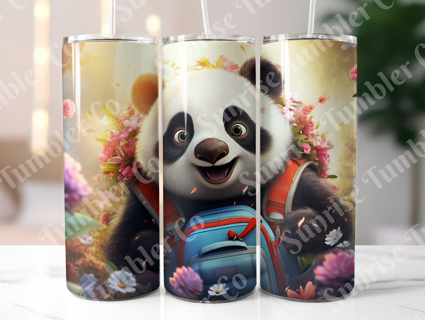Panda Variety Part 2 - 20oz and 30oz Tumblers (Glow In The Dark Green And Blue Available)