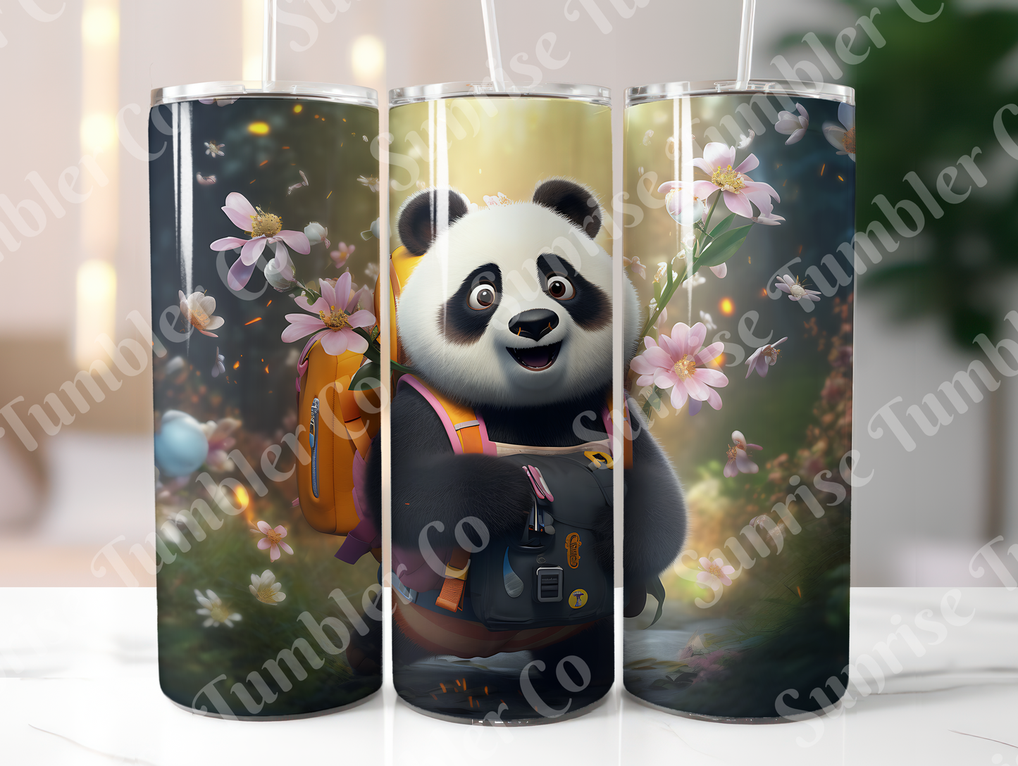Panda Variety Part 2 - 20oz and 30oz Tumblers (Glow In The Dark Green And Blue Available)