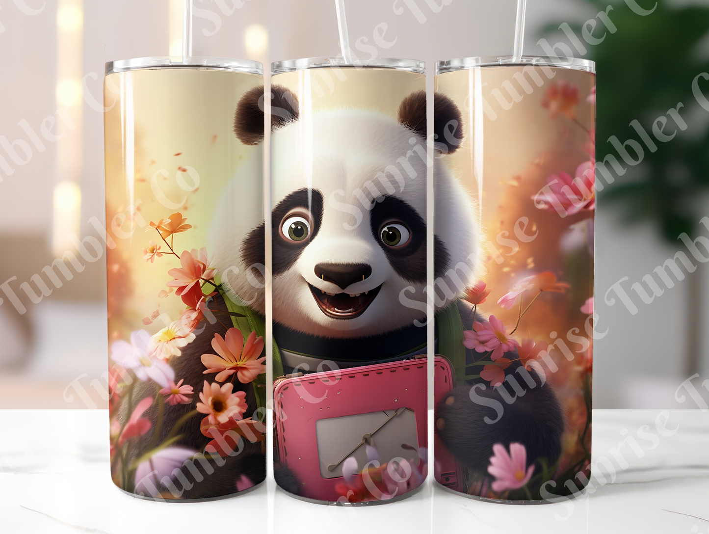 Panda Variety Part 2 - 20oz and 30oz Tumblers (Glow In The Dark Green And Blue Available)