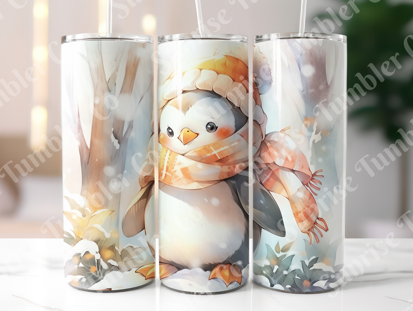 Penguin Variety Part 1 - 20oz and 30oz Tumblers (Glow In The Dark Green And Blue Available)
