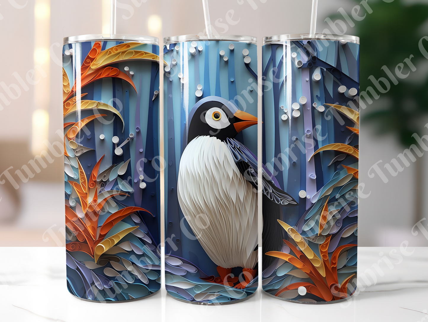 Penguin Variety Part 1 - 20oz and 30oz Tumblers (Glow In The Dark Green And Blue Available)