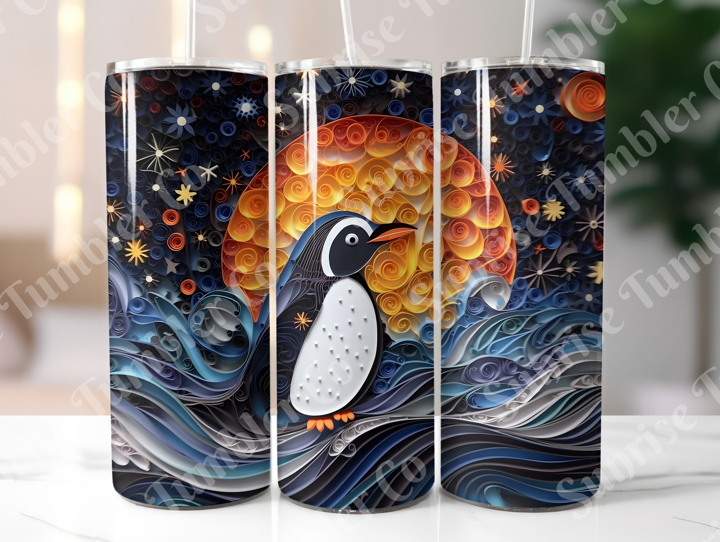 Penguin Variety Part 2 - 20oz and 30oz Tumblers (Glow In The Dark Green And Blue Available)