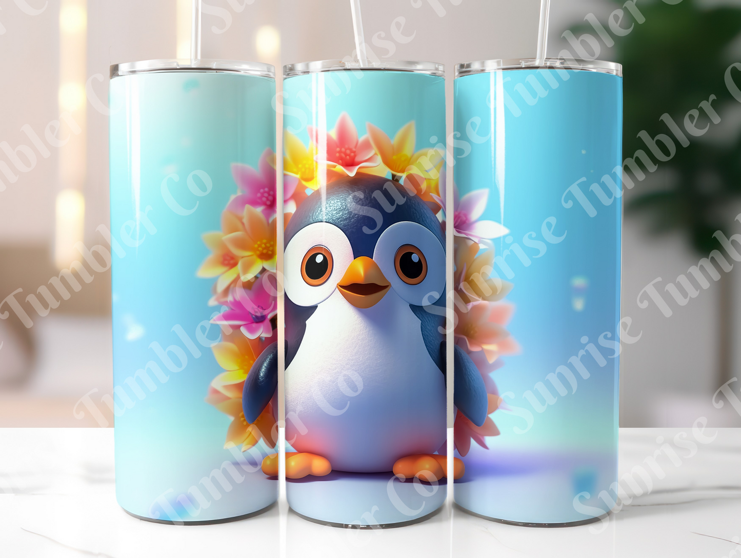 Penguin Variety Part 1 - 20oz and 30oz Tumblers (Glow In The Dark Green And Blue Available)