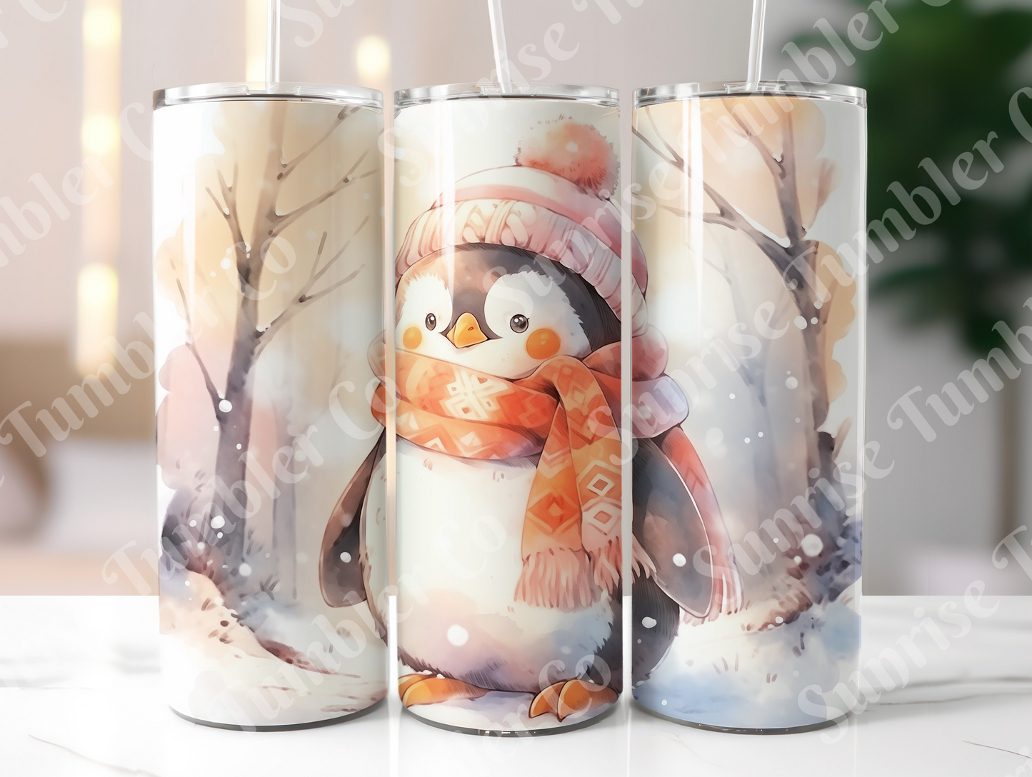 Penguin Variety Part 1 - 20oz and 30oz Tumblers (Glow In The Dark Green And Blue Available)