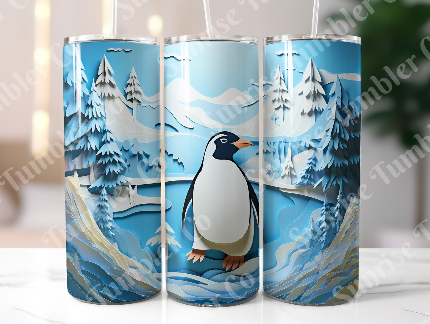 Penguin Variety Part 1 - 20oz and 30oz Tumblers (Glow In The Dark Green And Blue Available)