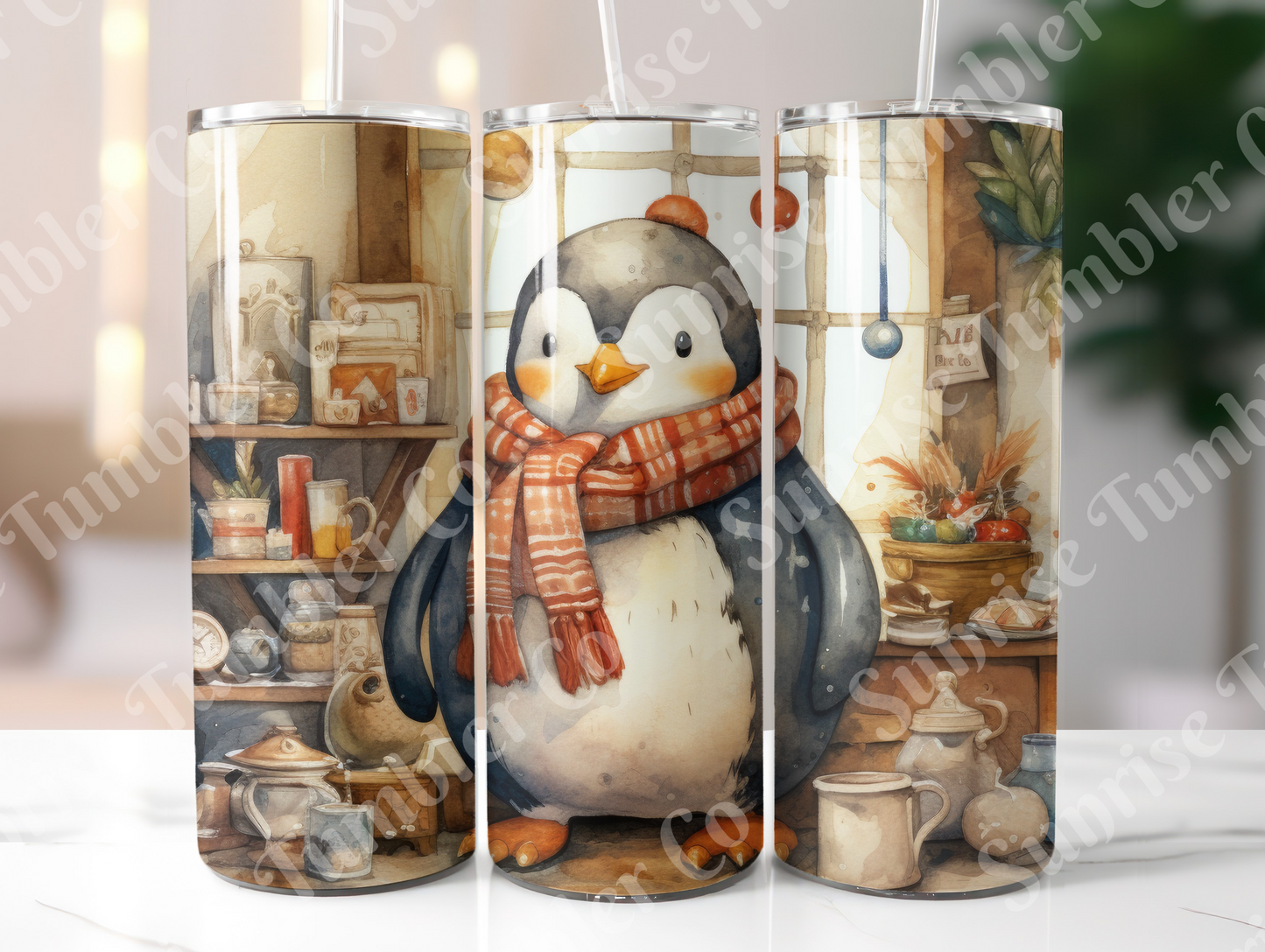 Penguin Variety Part 1 - 20oz and 30oz Tumblers (Glow In The Dark Green And Blue Available)