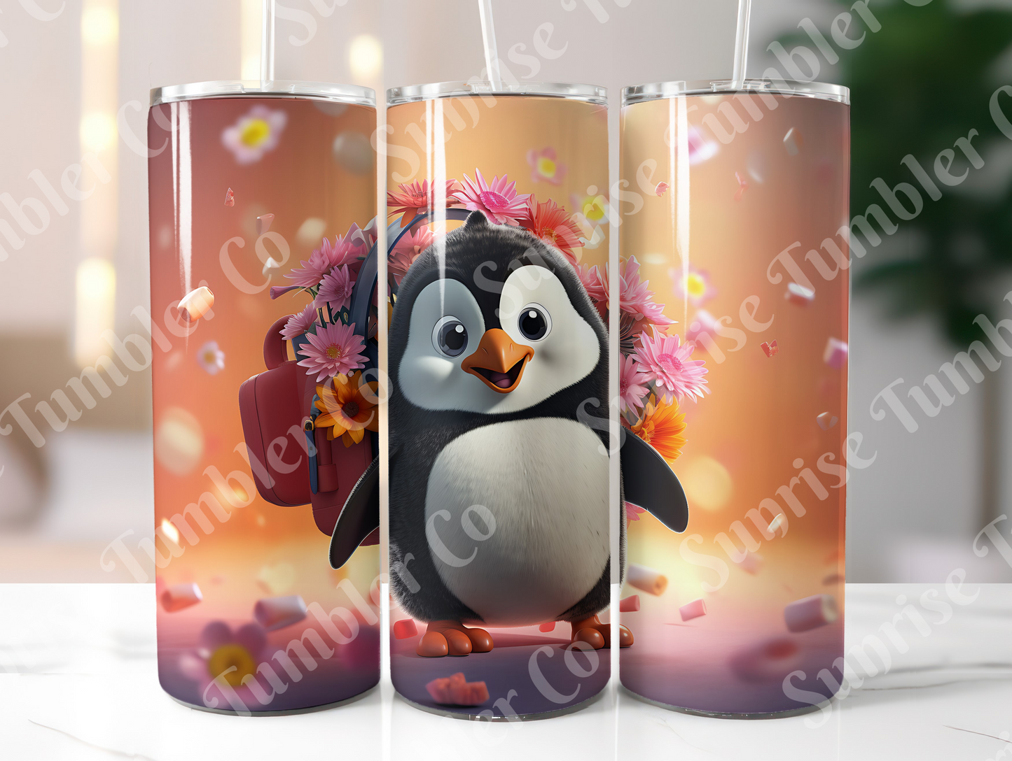 Penguin Variety Part 2 - 20oz and 30oz Tumblers (Glow In The Dark Green And Blue Available)