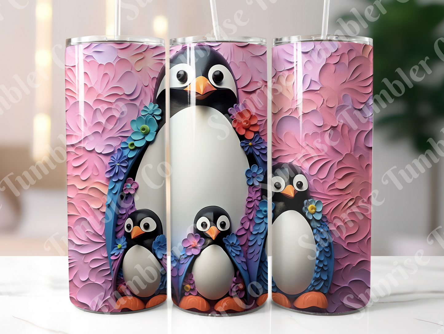 Penguin Variety Part 2 - 20oz and 30oz Tumblers (Glow In The Dark Green And Blue Available)