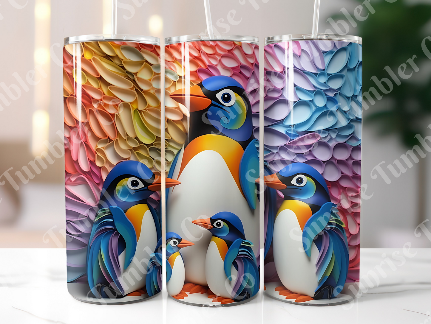 Penguin Variety Part 2 - 20oz and 30oz Tumblers (Glow In The Dark Green And Blue Available)