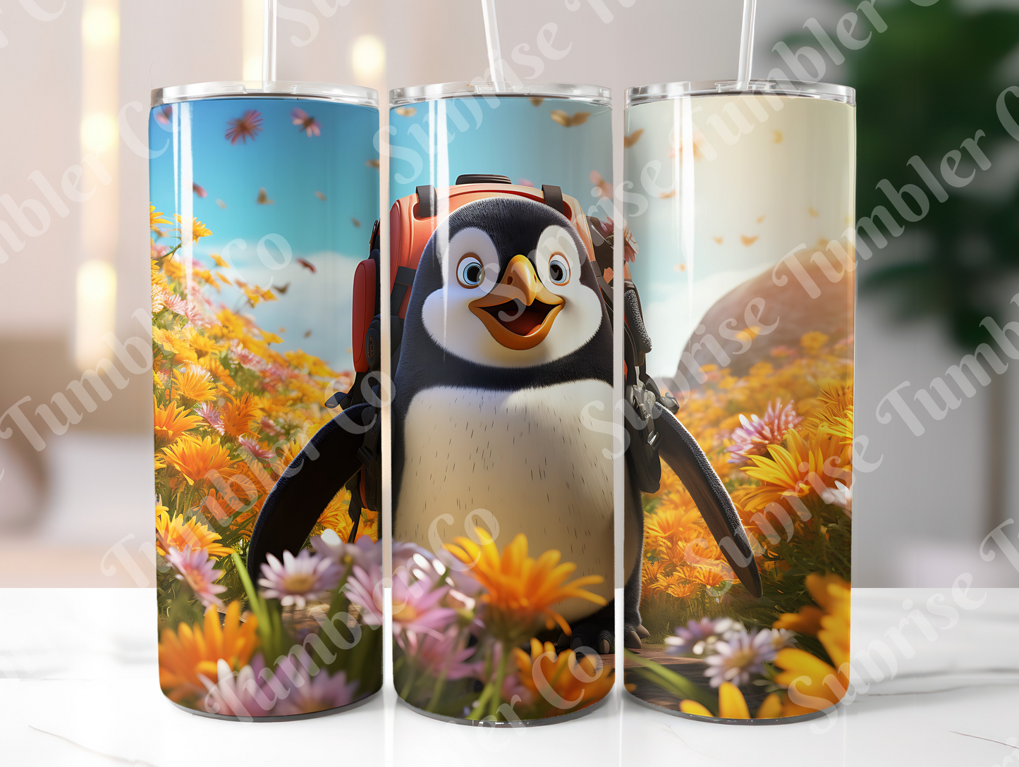 Penguin Variety Part 2 - 20oz and 30oz Tumblers (Glow In The Dark Green And Blue Available)