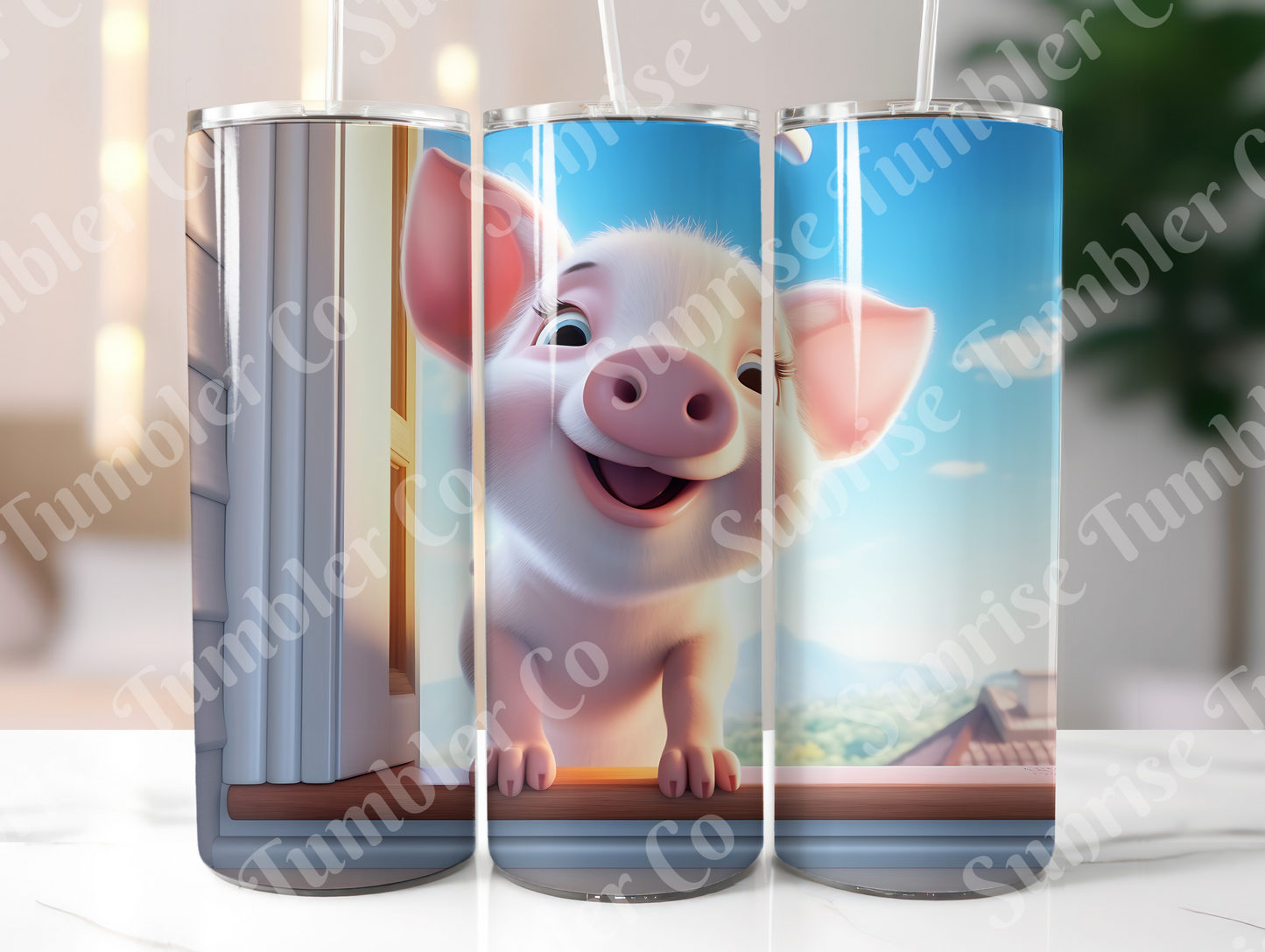 Pig Variety Part 2 - 20oz and 30oz Tumblers (Glow In The Dark Green And Blue Available)