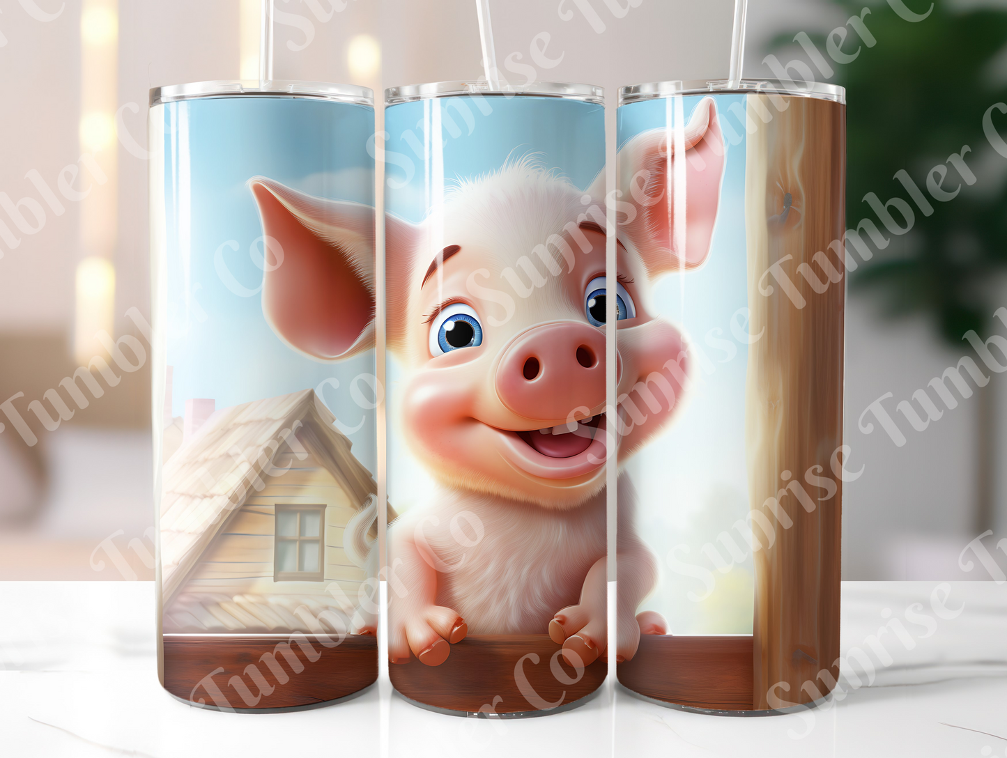 Pig Variety Part 2 - 20oz and 30oz Tumblers (Glow In The Dark Green And Blue Available)