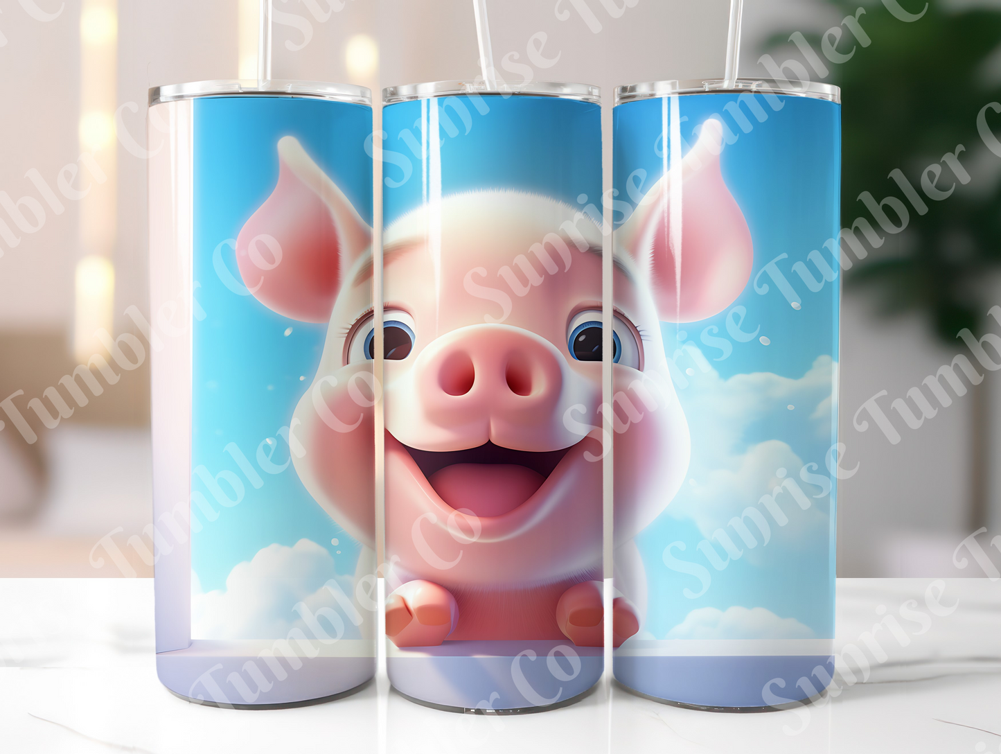 Pig Variety Part 2 - 20oz and 30oz Tumblers (Glow In The Dark Green And Blue Available)