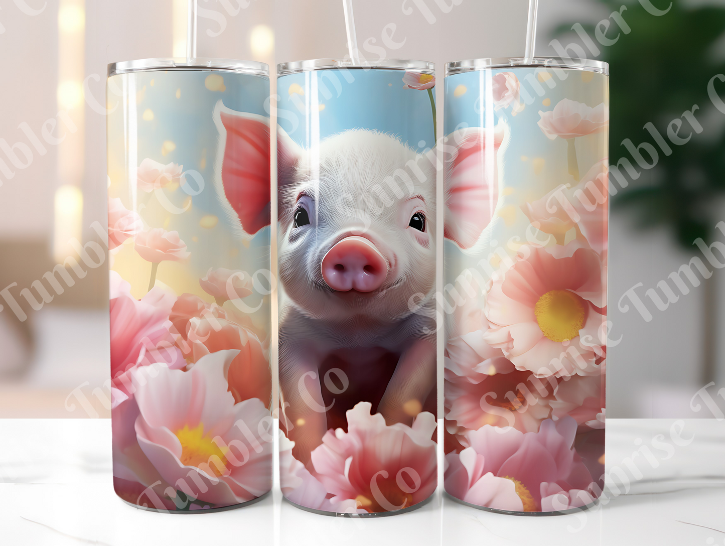 Pig Variety Part 2 - 20oz and 30oz Tumblers (Glow In The Dark Green And Blue Available)