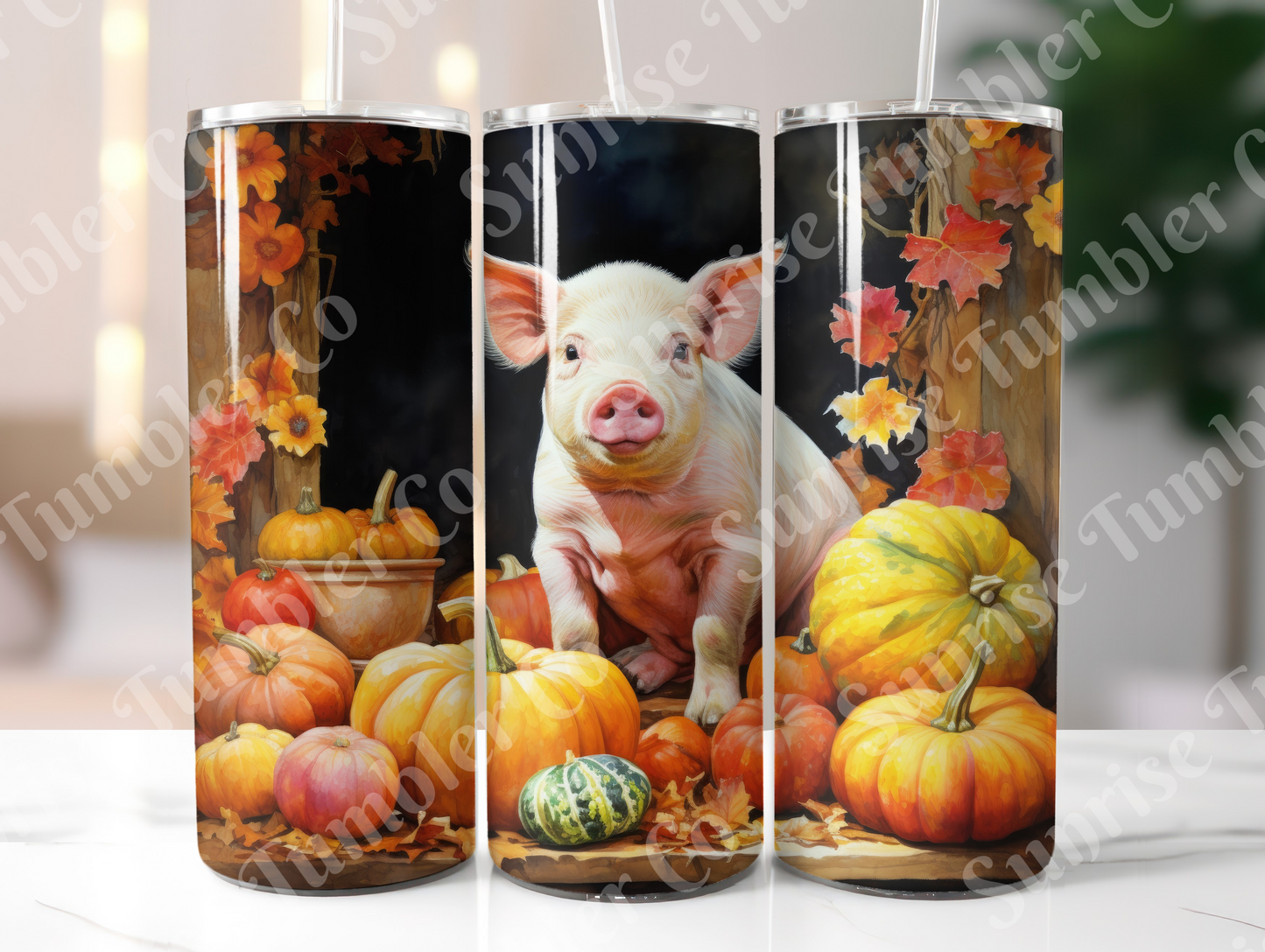 Pig Variety Part 2 - 20oz and 30oz Tumblers (Glow In The Dark Green And Blue Available)