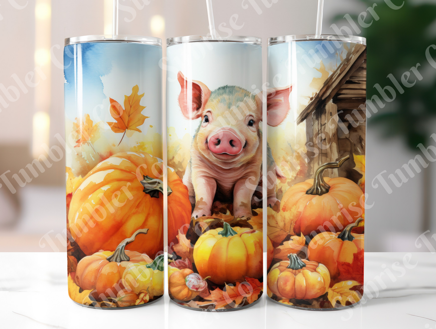 Pig Variety Part 2 - 20oz and 30oz Tumblers (Glow In The Dark Green And Blue Available)