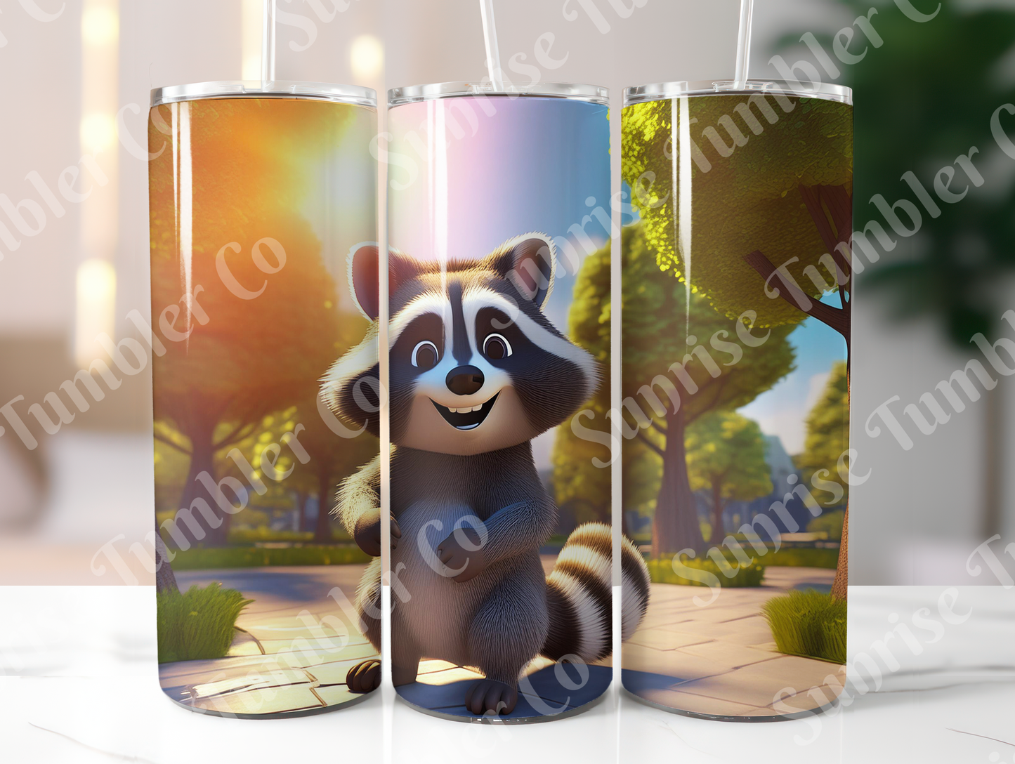 Raccoon Variety - 20oz and 30oz Tumblers (Glow In The Dark Green And Blue Available)