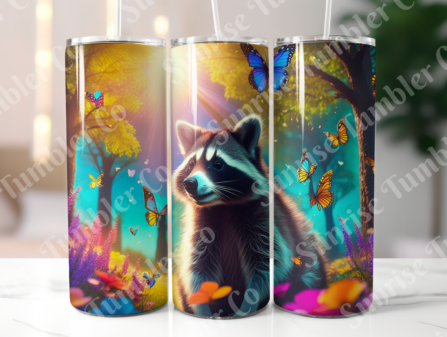 Raccoon Variety - 20oz and 30oz Tumblers (Glow In The Dark Green And Blue Available)