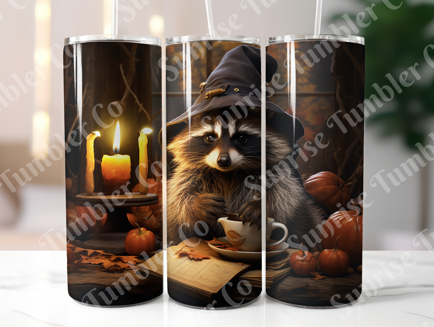 Raccoon Variety - 20oz and 30oz Tumblers (Glow In The Dark Green And Blue Available)
