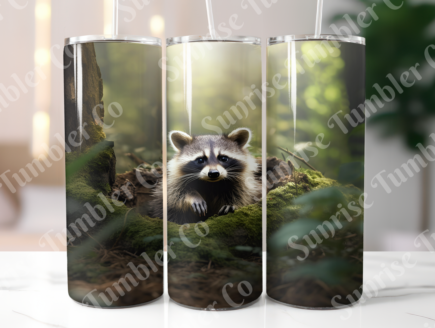 Raccoon Variety - 20oz and 30oz Tumblers (Glow In The Dark Green And Blue Available)